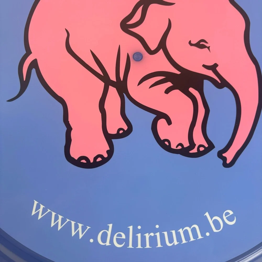 DELERIUM Tremen Belgium Beer Pink Elephant serving tray-collectible